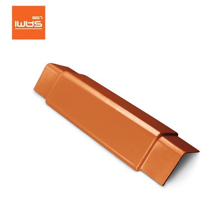 ครอบสันหลังคา 2 ทาง ตราเพชร เจียระไน 21x60 ซม. สีอิฐอำพัน_0