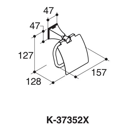 ที่ใส่กระดาษชำระ KOHLER 37352X-CP สีโครม_2