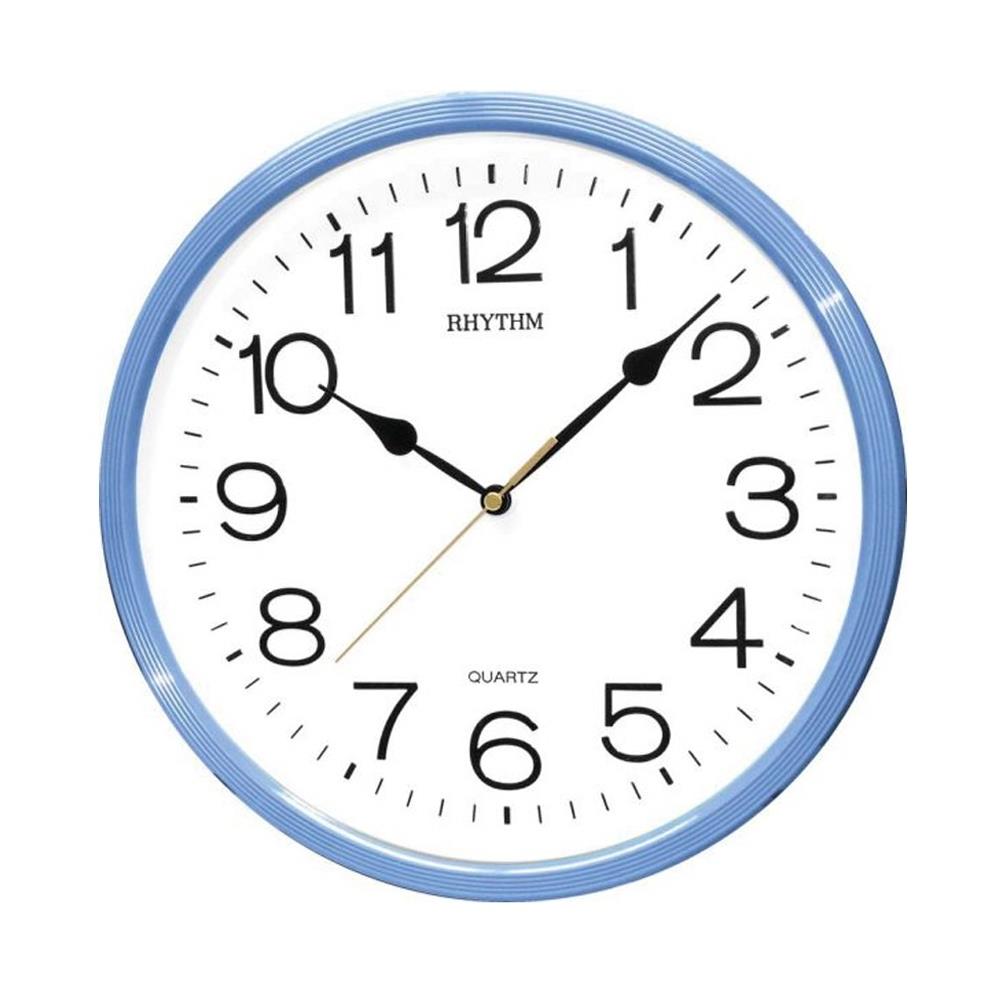 นาฬิกาแขวน RHYTHM CMG734NR04 12 นิ้ว สีฟ้า