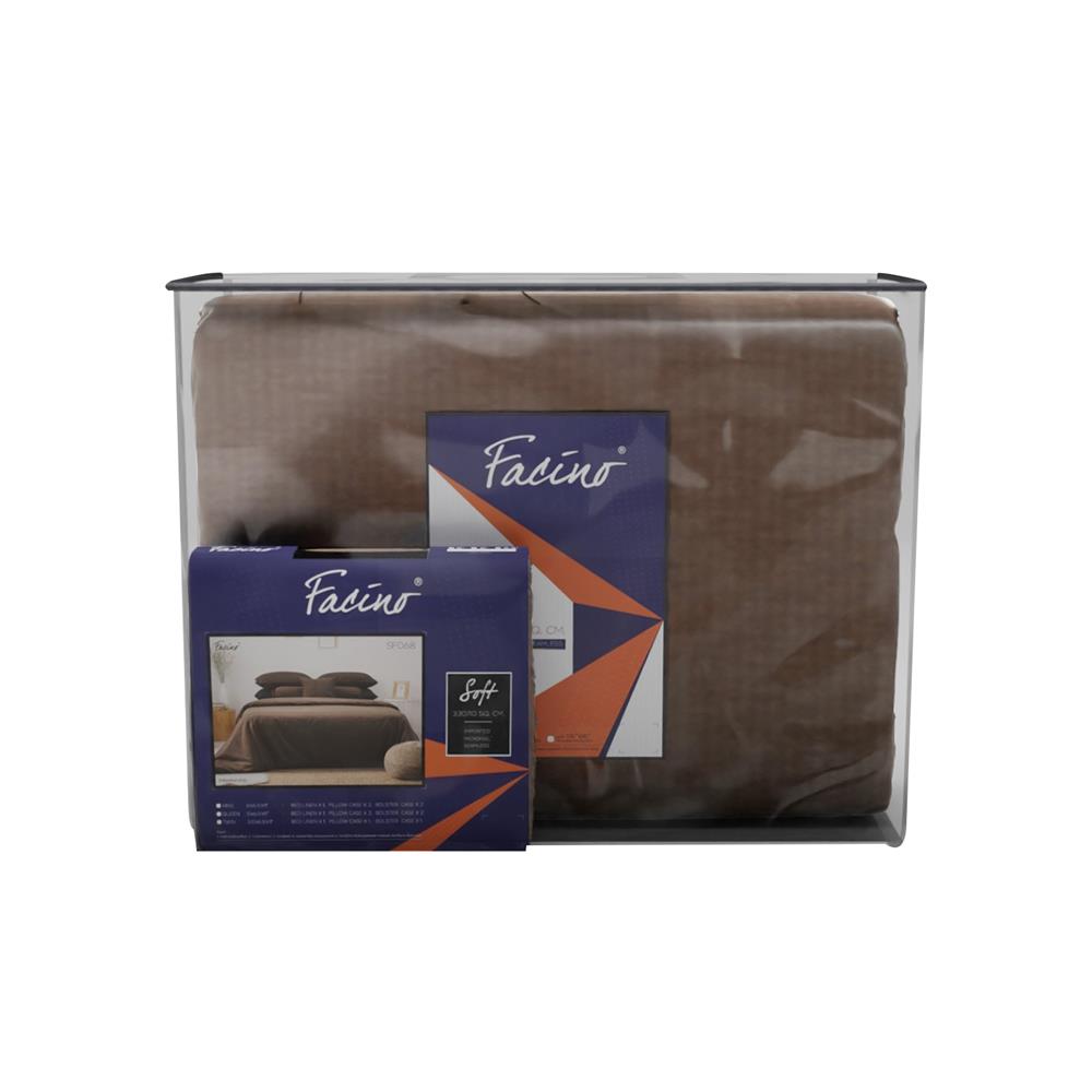 ชุดผ้าปูที่นอน 3.5 ฟุต 4 ชิ้น FACINO SOLID SF068