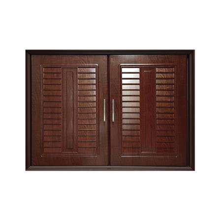 บานซิงค์คู่ SUPPER L2 85x64 ซม. สีไม้แดง