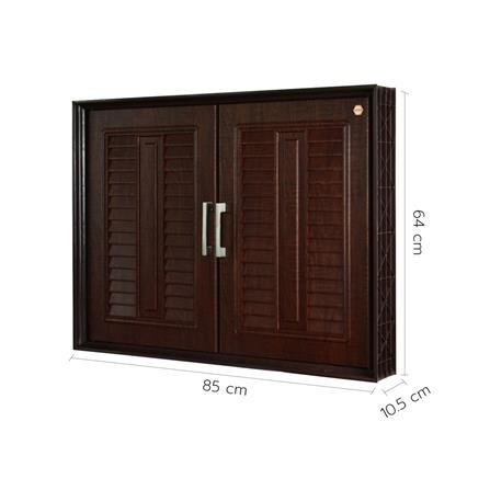 บานซิงค์คู่ SUPPER L2 85x64 ซม. สีไม้แดง_2