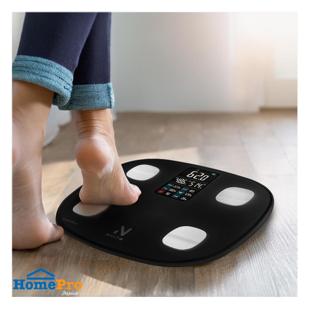 เครื่องชั่งน้ำหนักวัดมวลกาย NIKITO FG1910B สีดำ