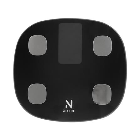 เครื่องชั่งน้ำหนักวัดมวลกาย NIKITO FG1910B สีดำ_0