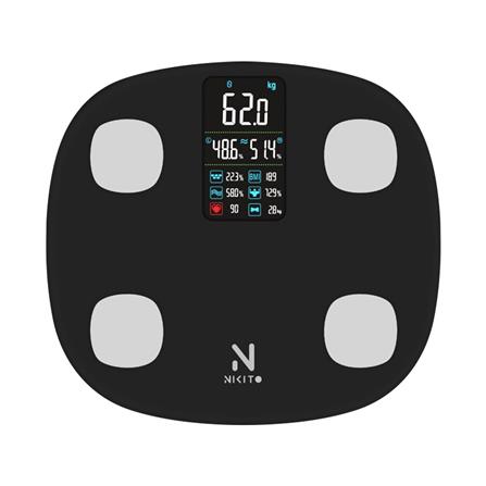 เครื่องชั่งน้ำหนักวัดมวลกาย NIKITO FG1910B สีดำ_1