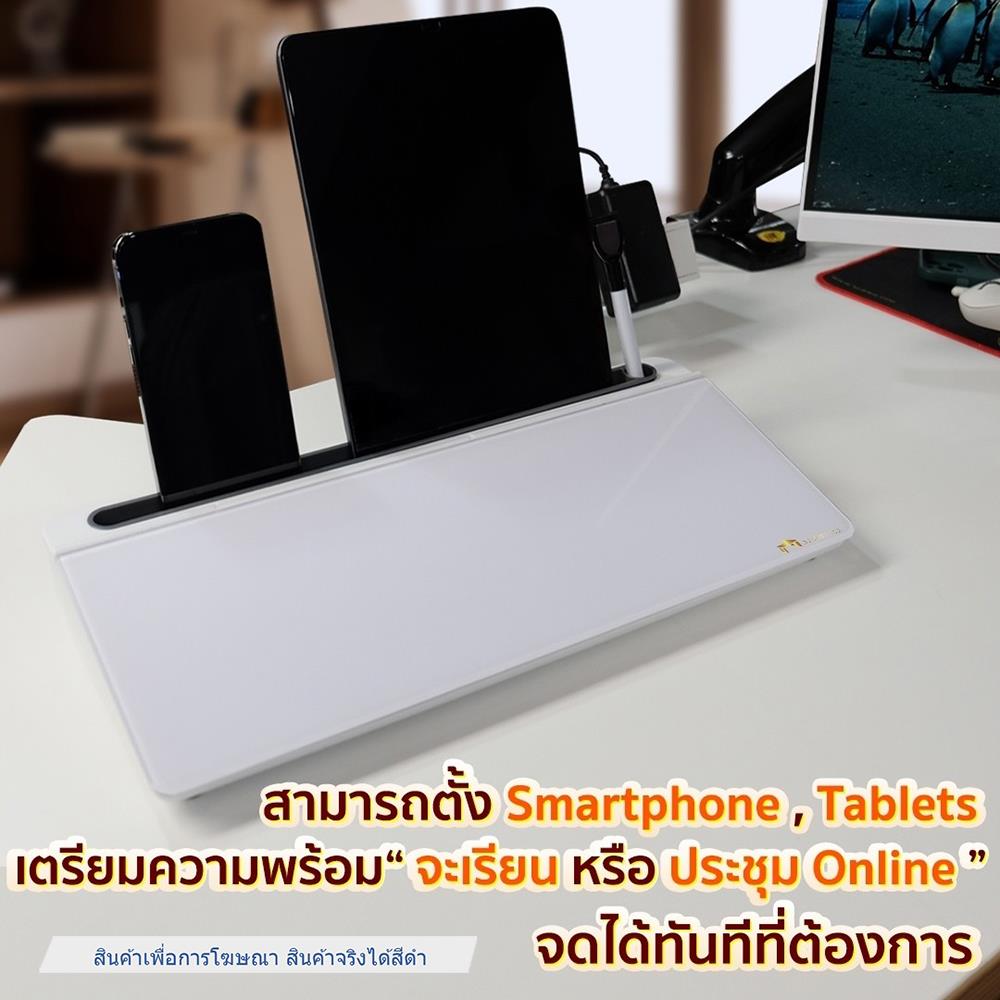 ไวท์บอร์ดผิวกระจก DESKSPACE สีดำ