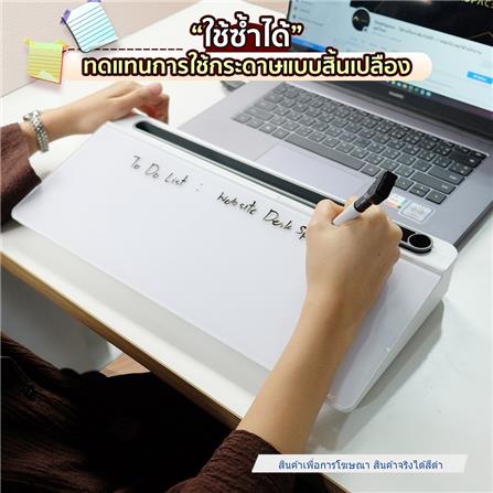 ไวท์บอร์ดผิวกระจก DESKSPACE สีดำ_5