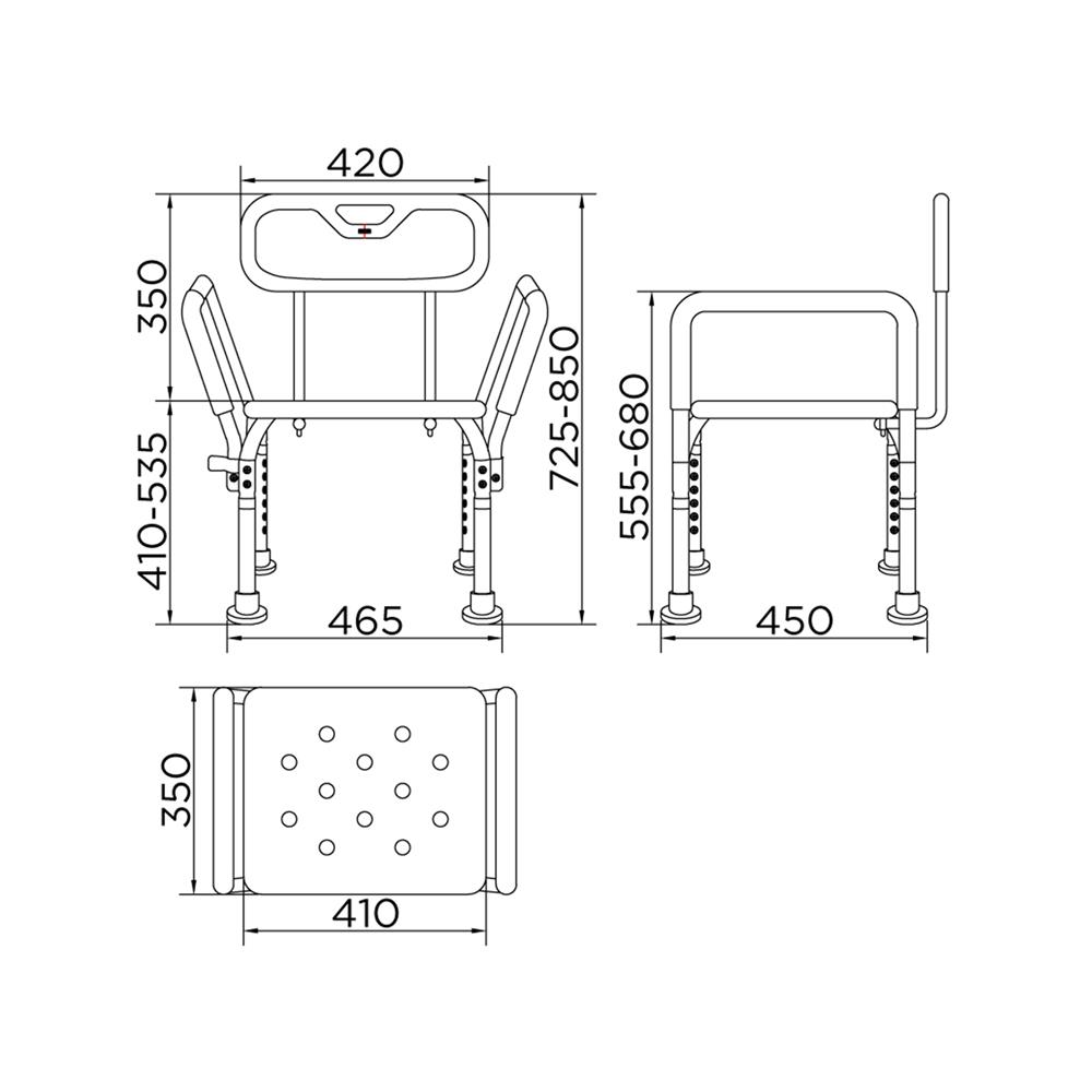 เก้าอี้อาบน้ำ KARAT FAUCET KB-01-860-11 สีขาว