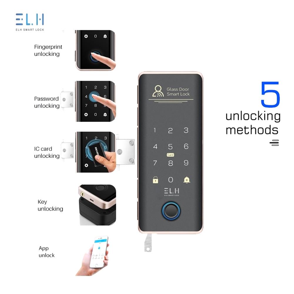 กลอนดิจิตอล ELH C100 สีดำ