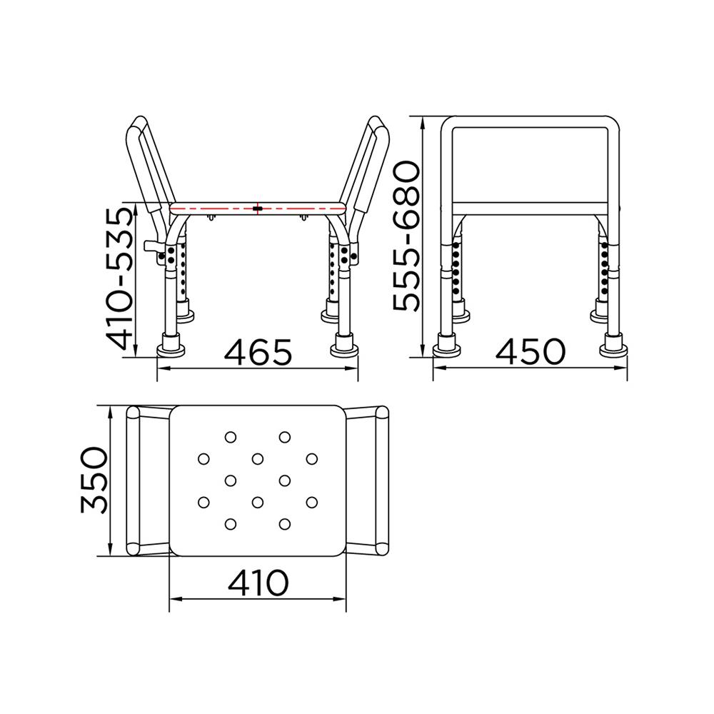 เก้าอี้อาบน้ำ KARAT FAUCET KB-02-860-11 สีขาว
