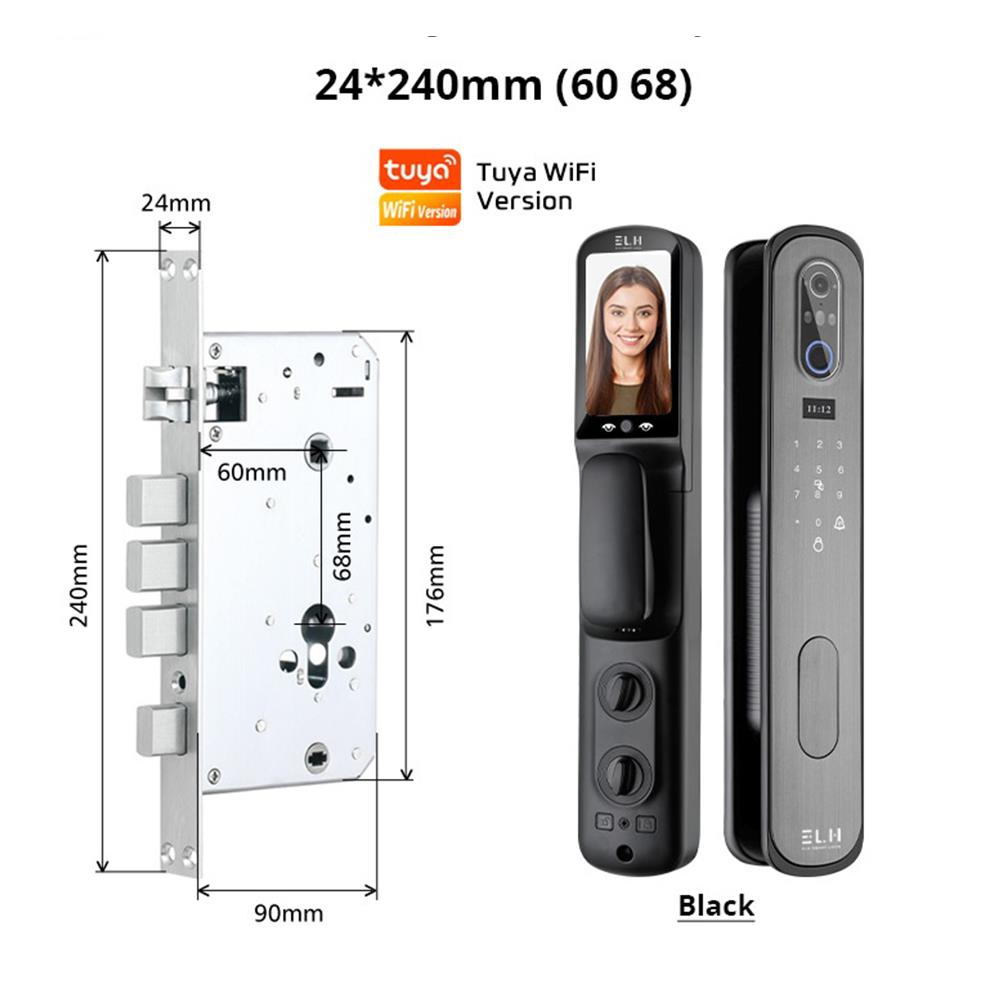 กลอนดิจิตอล ELH C200 สีดำ