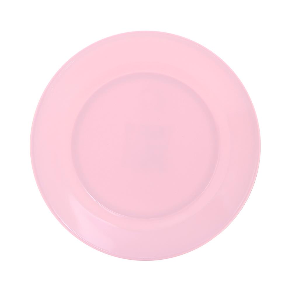 จานเมลามีนตื้น 8 นิ้ว BEST BUY CLASSIC สีชมพู