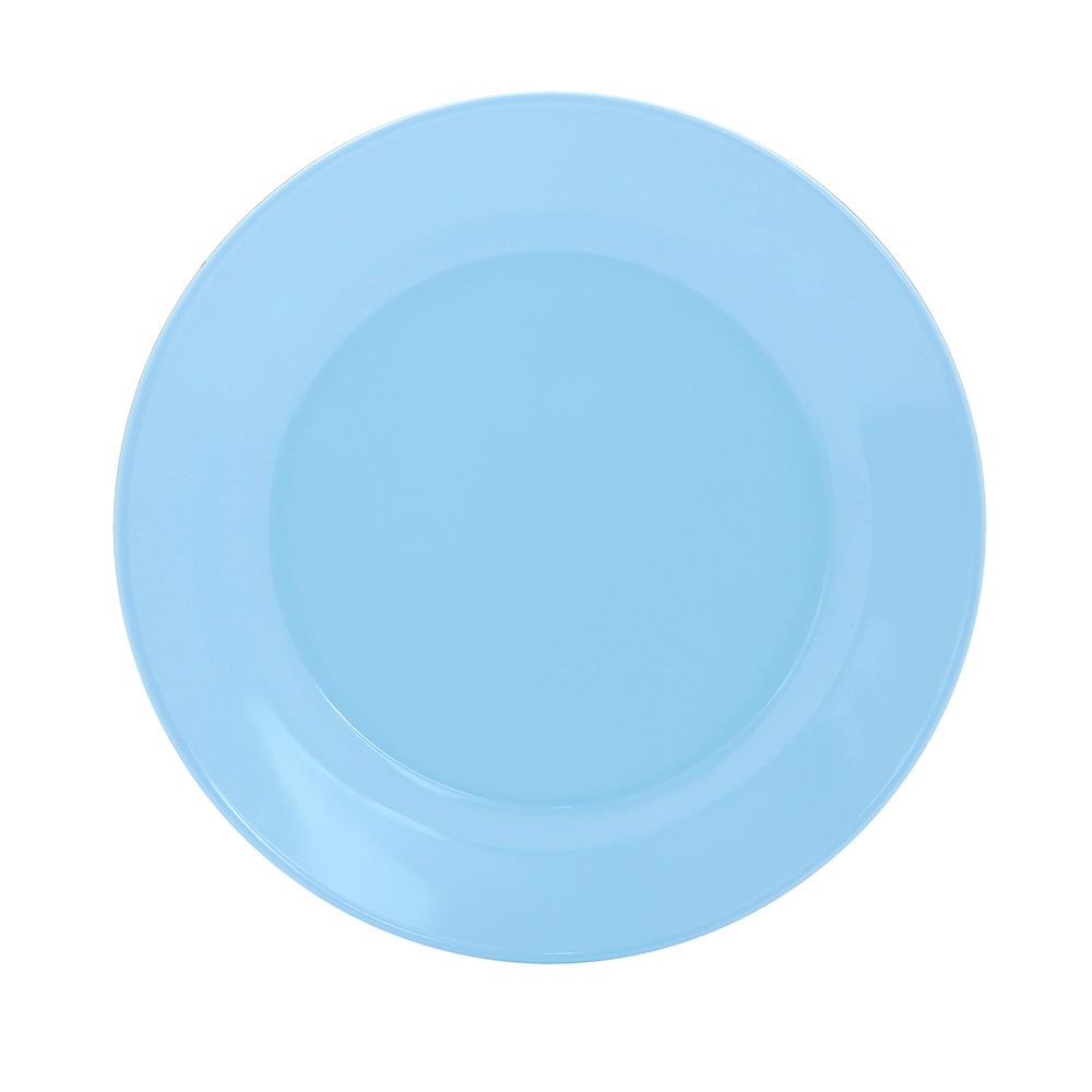 จานเมลามีนตื้น 8 นิ้ว BEST BUY CLASSIC สีฟ้า