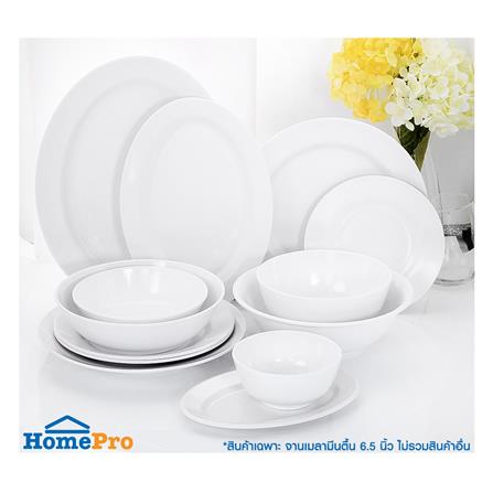 จานเมลามีนตื้น 6.5 นิ้ว BEST BUY CLASSIC สีขาว_3