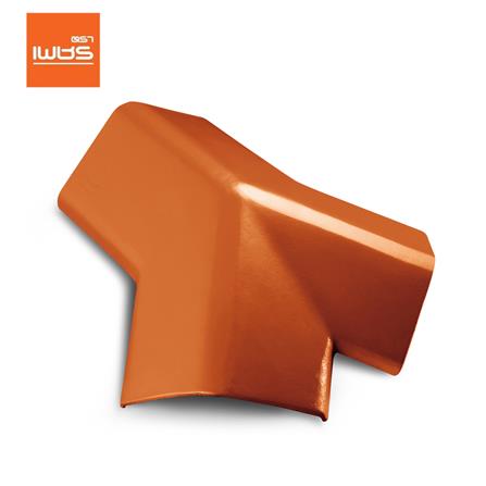 ครอบ 3 ทาง 45 องศา เจียระไน ตราเพชร 21x40 ซม. สีอิฐอำพัน_0