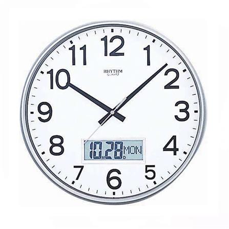 นาฬิกาแขวน LED RHYTHM CFG706NR19 12.5 นิ้ว สีเงิน_0