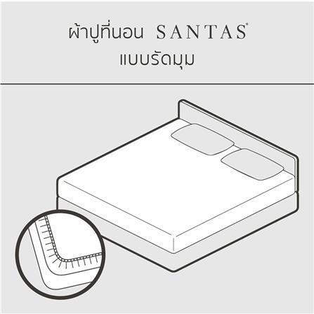 ชุดผ้าปูที่นอน 6 ฟุต 5 ชิ้น SANTAS BUBBLY CR_5