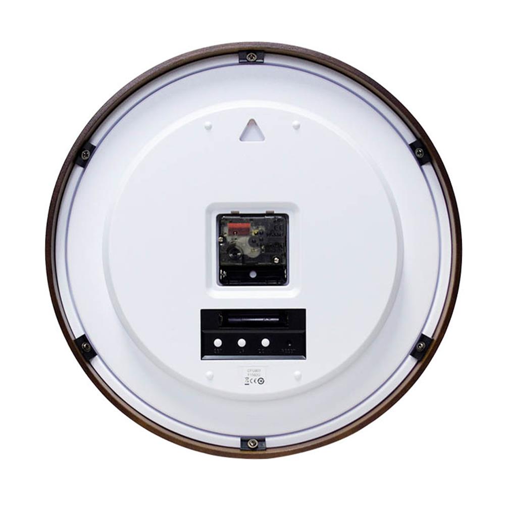 นาฬิกาแขวน LED RHYTHM CFG903NR06 13 นิ้ว สีน้ำตาล