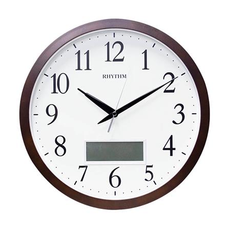 นาฬิกาแขวน LED RHYTHM CFG903NR06 13 นิ้ว สีน้ำตาล_0