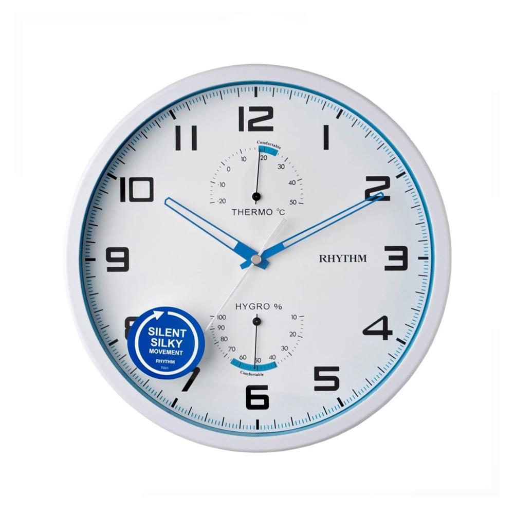 นาฬิกาแขวน RHYTHM CFG722NR03 10 นิ้ว สีขาว