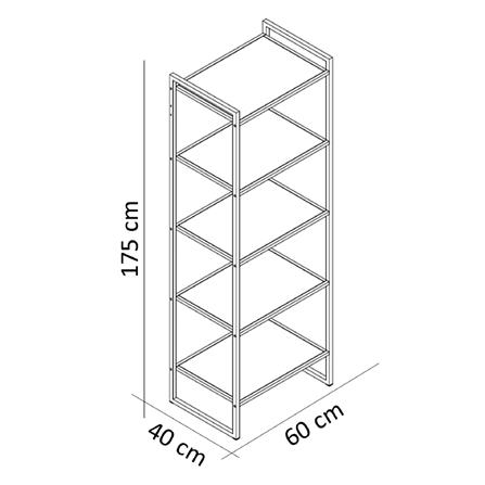ชั้นวางของ 5 ชั้น FURDINI LUNA สีขาว_7