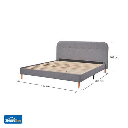 เตียง 6 ฟุต FURDINI PEARL สีเทา_8