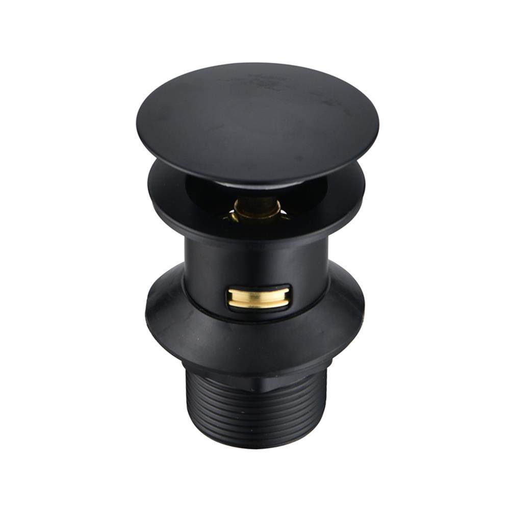 สะดืออ่างล้างหน้าแบบกด RASLAND RA POP-BLK สีดำ