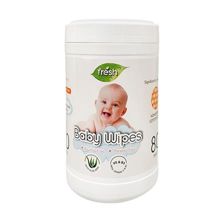 ผ้าเช็ดทำความสะอาด FRESH SENSITIVE 80 แผ่น_0