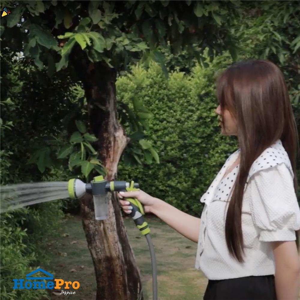 ปืนฉีดน้ำปรับได้ 8 รูปแบบ พร้อมกระบอก SPRING SG01664