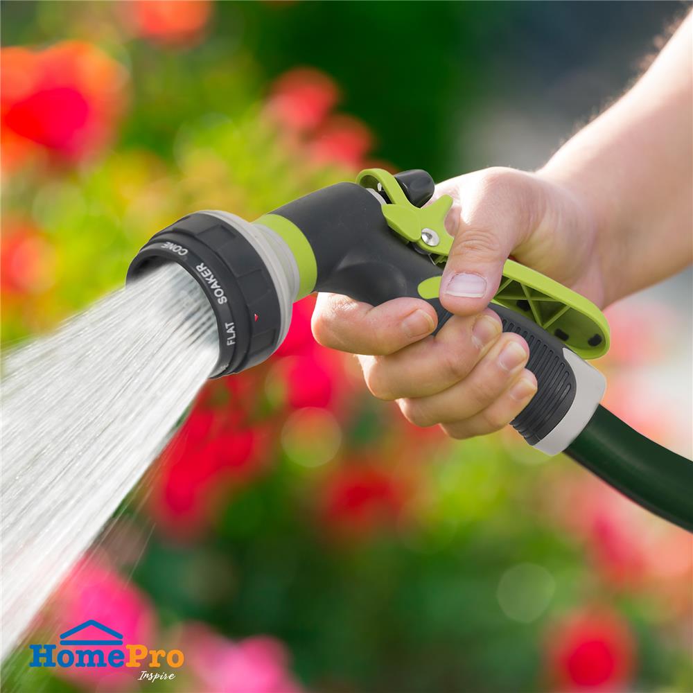 ชุดหัวฉีดน้ำพร้อมข้อต่อ 8 รูปแบบ SPRING HCS01820