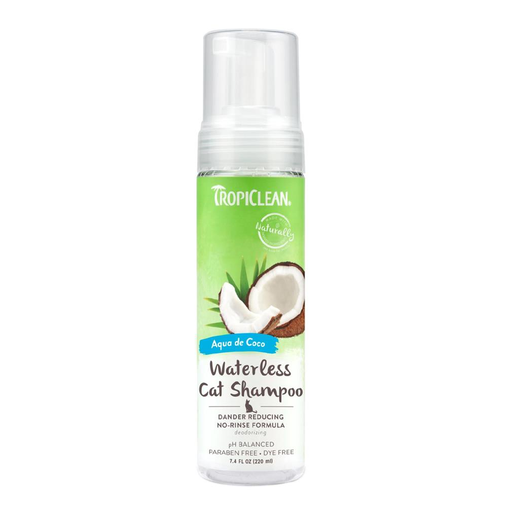 แชมพูอาบแห้งแมว TROPICLEAN AQUA DE COCO 7.4 ออนซ์