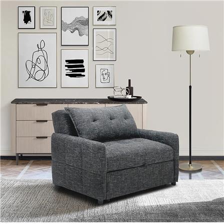 โซฟาเบด 2 ที่นั่ง SB FURNITURE UNNA 2 สีดำ_4