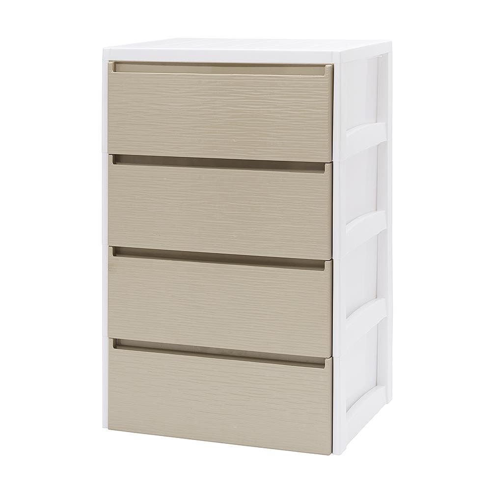 ตู้ลิ้นชัก 4 ชั้น STACKO SARU 61X46X92 ซม. สีขาว