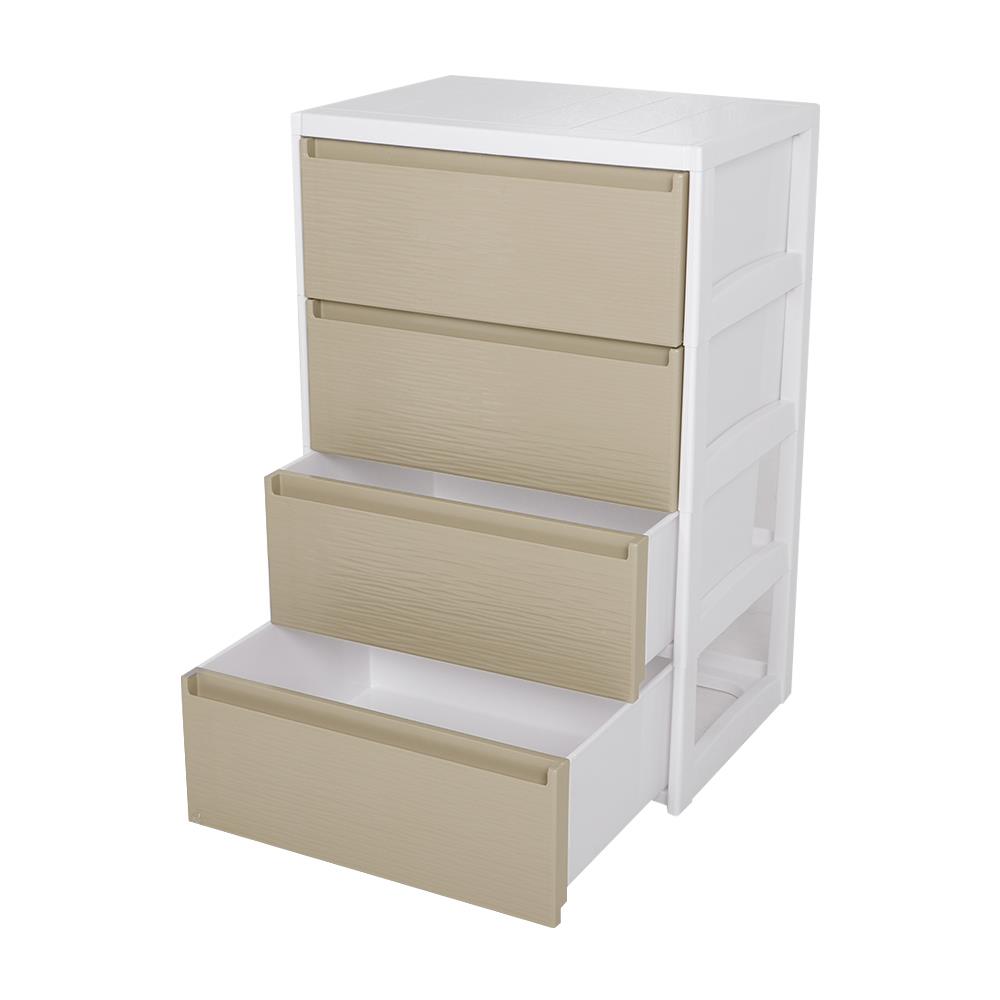 ตู้ลิ้นชัก 4 ชั้น STACKO SARU 61X46X92 ซม. สีขาว