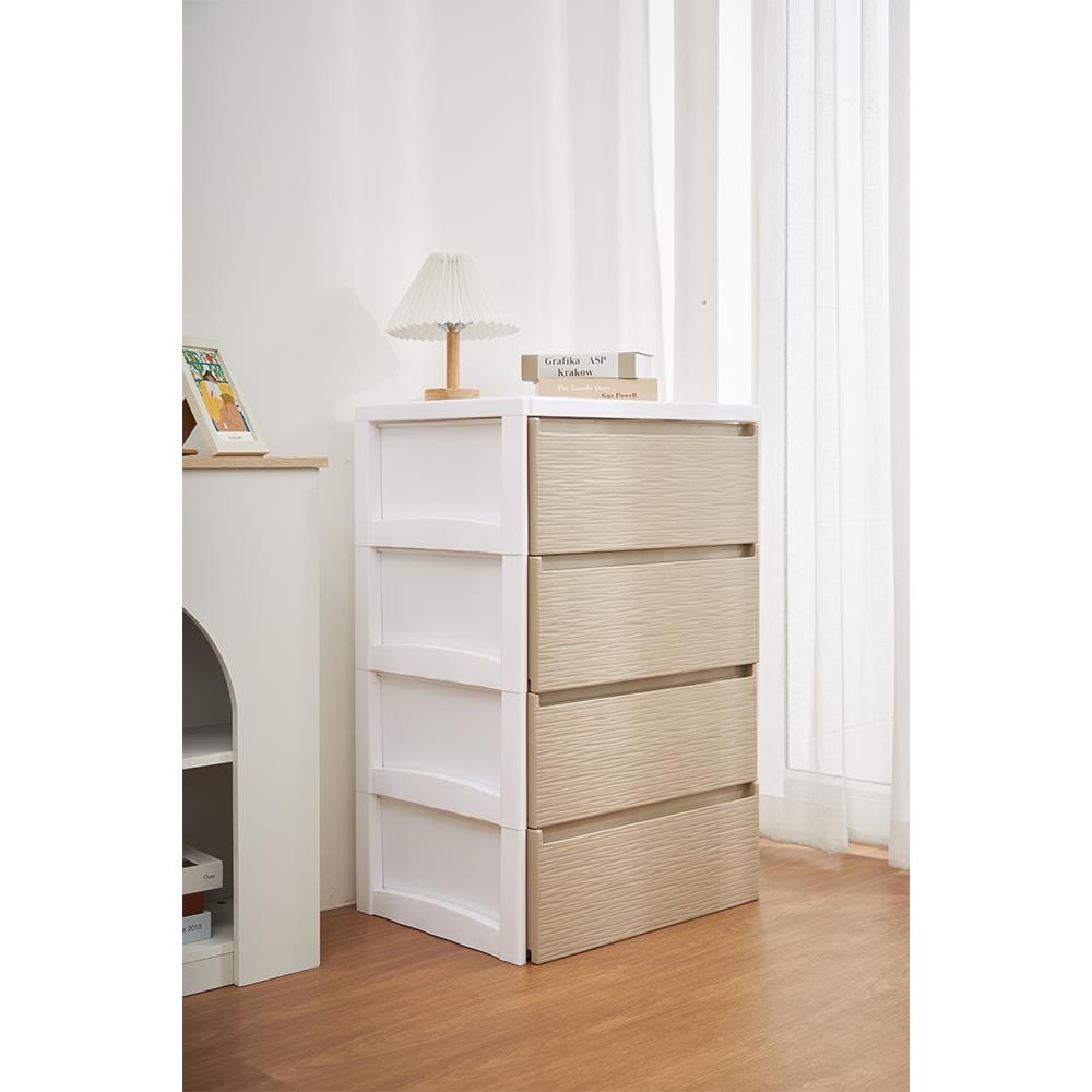 ตู้ลิ้นชัก 4 ชั้น STACKO SARU 61X46X92 ซม. สีขาว