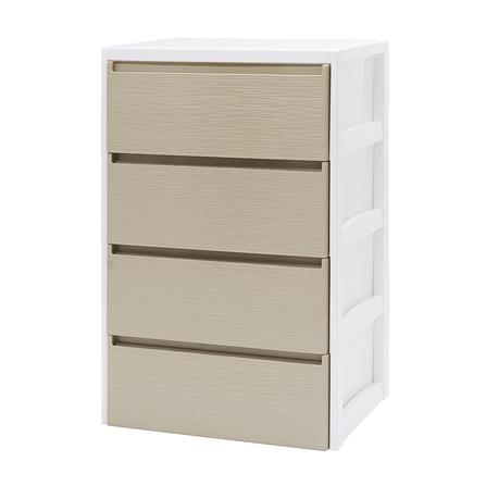 ตู้ลิ้นชัก 4 ชั้น STACKO SARU 61X46X92 ซม. สีขาว