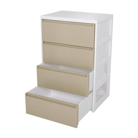 ตู้ลิ้นชัก 4 ชั้น STACKO SARU 61X46X92 ซม. สีขาว_2