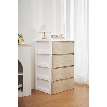 ตู้ลิ้นชัก 4 ชั้น STACKO SARU 61X46X92 ซม. สีขาว_4