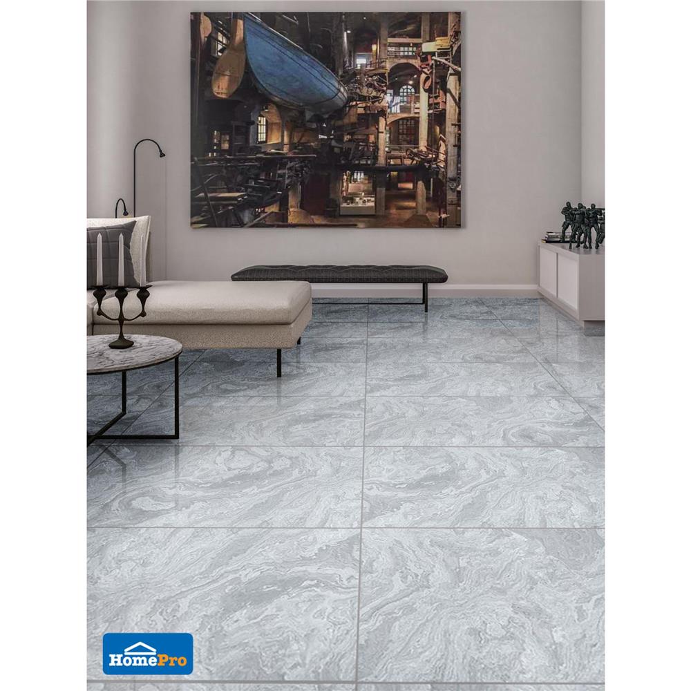 กระเบื้องพื้นพอร์ซเลน 60x120 ซม. MAxIMUS วอชิงตัน เทา A 1.44M2