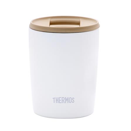 ถ้วยน้ำสุญญากาศพร้อมฝา THERMOS JDP-300 0.3 ลิตร สีขาว_0