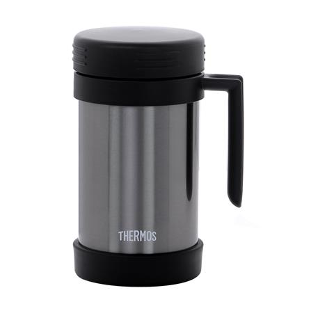 ถ้วยน้ำสุญญากาศพร้อมฝา THERMOS JMF-500S 0.47 ลิตร สีดำ_0