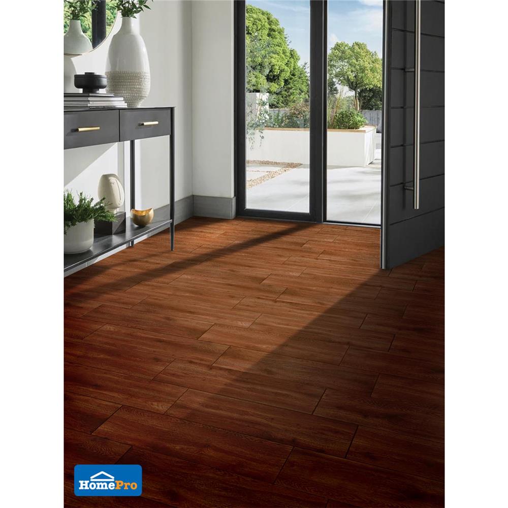 กระเบื้องพื้น 15x60 ซม. MAXIMUS ยาสมิน น้ำตาลแดง