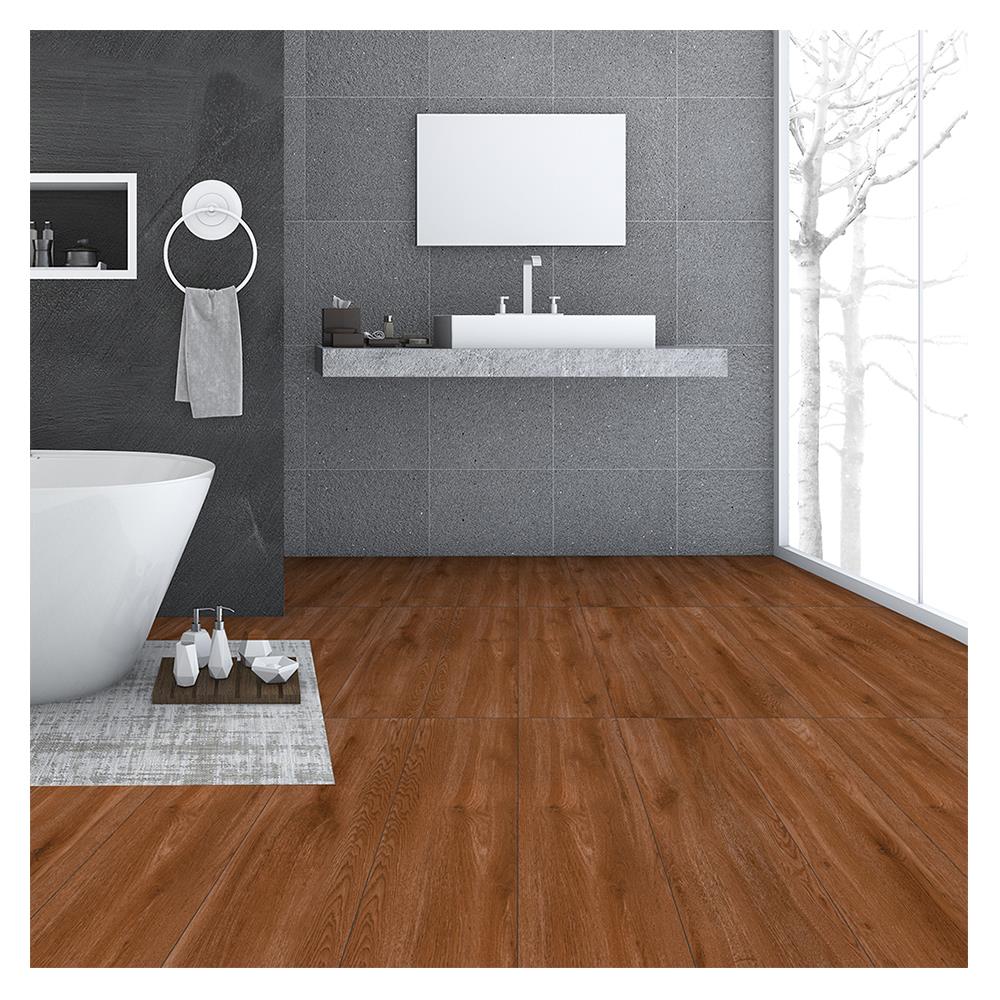 กระเบื้องพื้น 15x60 ซม. MAXIMUS ยาสมิน น้ำตาลแดง