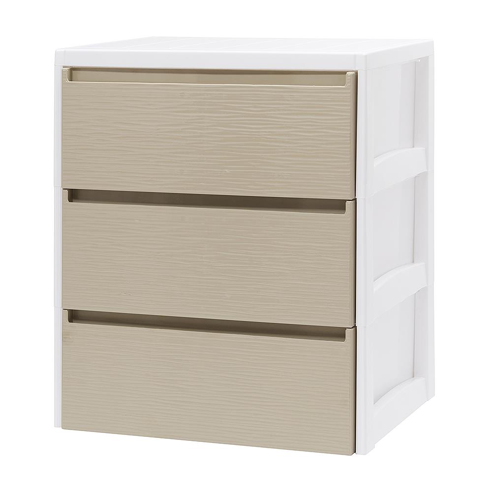 ตู้ลิ้นชัก 3 ชั้น STACKO SARU 61X46X70 ซม. สีขาว
