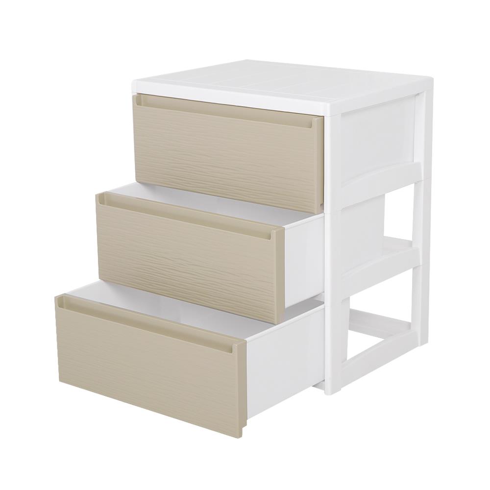 ตู้ลิ้นชัก 3 ชั้น STACKO SARU 61X46X70 ซม. สีขาว