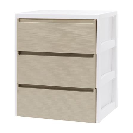 ตู้ลิ้นชัก 3 ชั้น STACKO SARU 61X46X70 ซม. สีขาว
