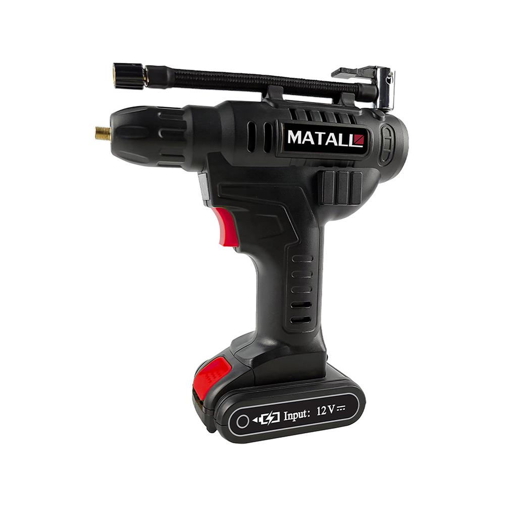 เครื่องสูบลมไฟฟ้าไร้สาย (แบตในตัว) MATALL 12 โวลต์ 120 วัตต์_0