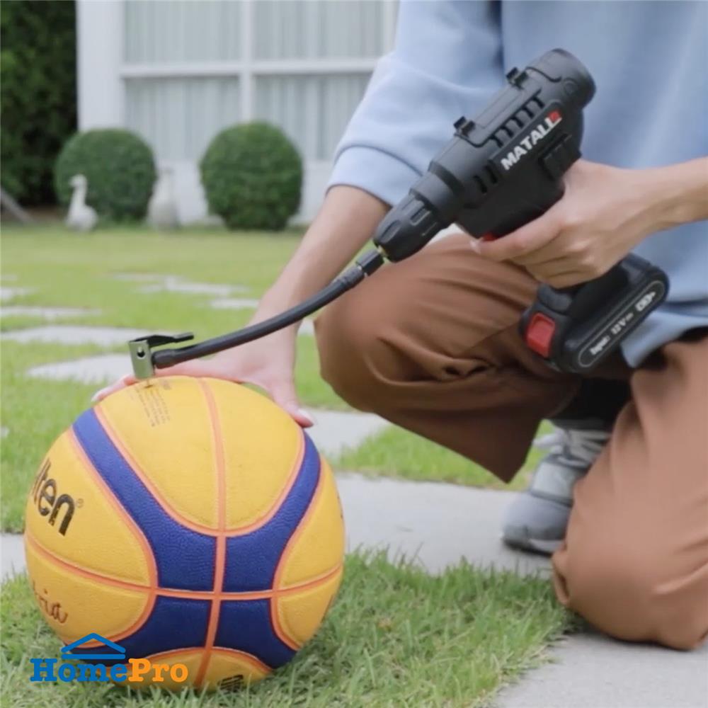 เครื่องสูบลมไฟฟ้าไร้สาย (แบตในตัว) MATALL 12 โวลต์ 120 วัตต์