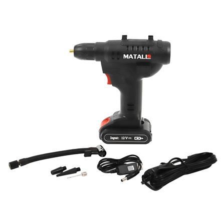 เครื่องสูบลมไฟฟ้าไร้สาย (แบตในตัว) MATALL 12 โวลต์ 120 วัตต์_4