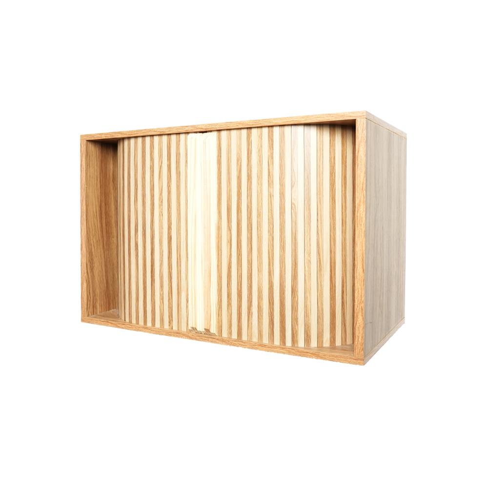 ตู้พระหน้าบานเลื่อน FASTTECT CBN3060 สีลาเต้